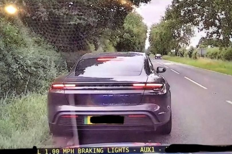 Macan EV "Driver of luxury Porsche caught speeding at more than 120mph on leafy Cheshire road" Article 1688765303886