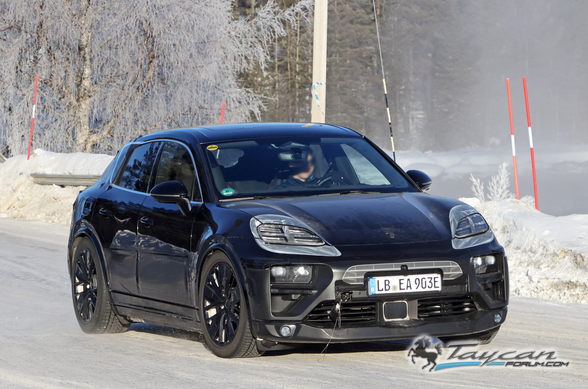 Macan EV Macan EV Interior Spied Uncovered! + Latest Cold Climate Testing Photos Porsche Macan 10