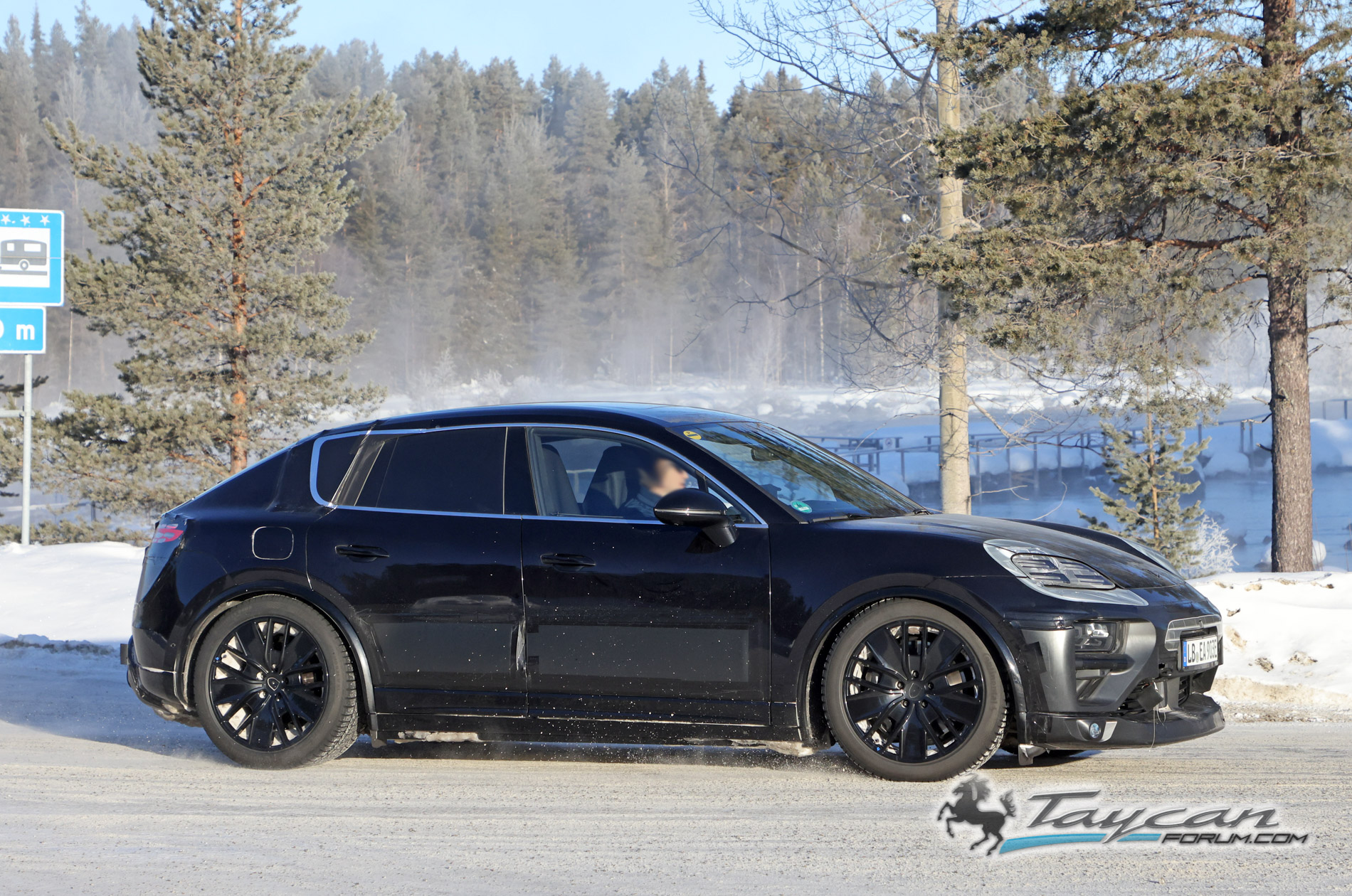 Macan EV Macan EV Interior Spied Uncovered! + Latest Cold Climate Testing Photos Porsche Macan 13