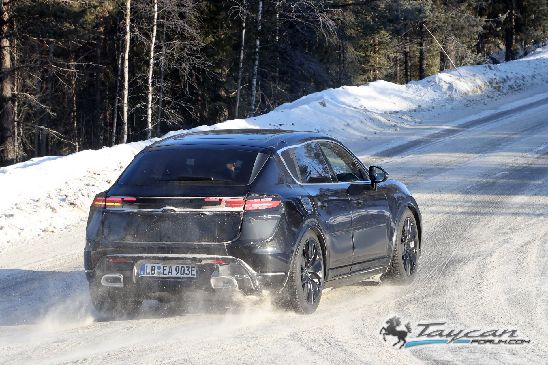 Macan EV Macan EV Interior Spied Uncovered! + Latest Cold Climate Testing Photos Porsche Macan 17
