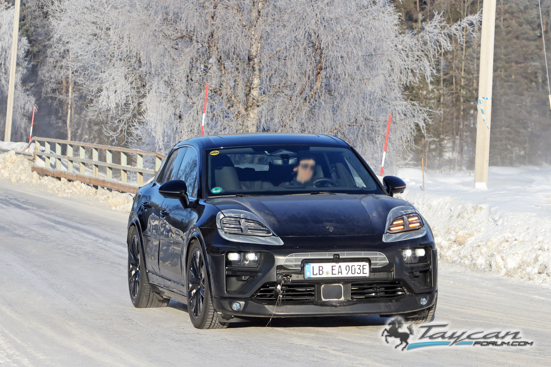 Macan EV Macan EV Interior Spied Uncovered! + Latest Cold Climate Testing Photos Porsche Macan 9