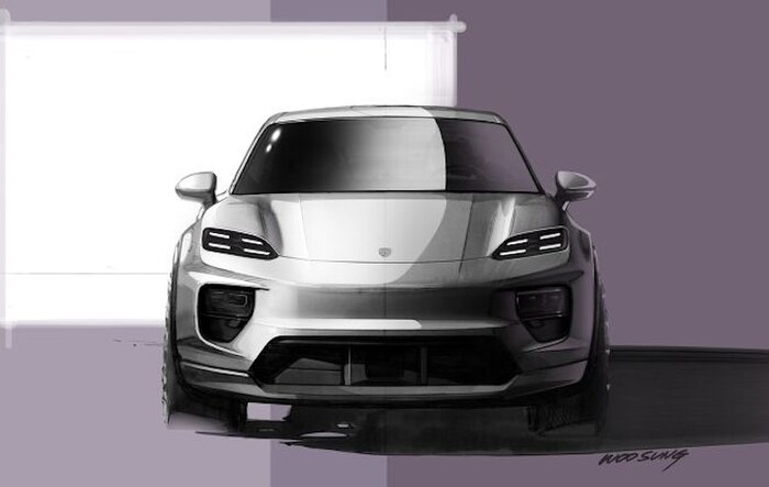 Production Macan EV Official Sketch First Look Posted by Porsche